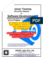 Summer Training in Software Development 