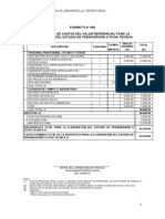 FORMATO 005 - Estructura de Costos