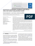 Mathematical Interpretation of Pollutant Wash-Off From Urban Road Surfaces Using Simulated Rainfall