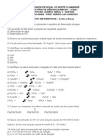 9-Lista Exercicios - Geral 2 - Acidos e Bases