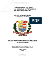 Silabus Documentacion Policial Ii