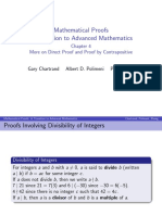 Mathematical Proofs A Transition To Advanced Mathematics: More On Direct Proof and Proof by Contrapositive