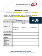 TCC - Carta de Apresentação de TCC