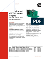 Diesel Generator Set QSX15 Series Engine: 364 kVA - 500 kVA 50 HZ 409 KW - 500 KW 60 HZ