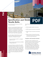 Specs of Welding High Tensile Bolts