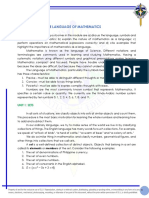 Module 3: The Language of Mathematics: Unit 1: Sets