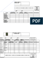 Formatos para El Control Del Programa de Limpieza y Desinfeccion