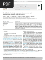 The Dark Side of Leadership: A Systematic Literature Review and Meta-Analysis of Destructive Leadership Research