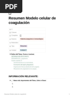 Resumen Modelo Celular de Coagulacin