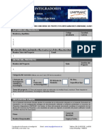 Formulario de Inscripción Concurso Proyectos Integradores