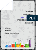 Fisica y Quimica ENTREGABLE 2