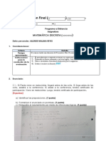 Evaluación Final de Matemática Discreta-Distancia