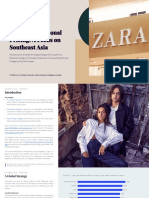 Zaras International Pricing - A Focus On Southeast Asia