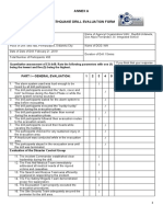 ANNEX A - Earthquake Drill Evaluation Form Template