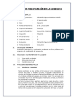 Esquema Del Programa de Modificación de La Conducta (Avanzace)