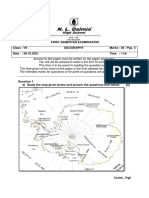 First Semester Examination Class: VII Geography Marks: 40 / Pgs. 3 Date: 06.10.2021 Time: 1 HR