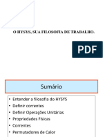 Filosofia de Trabalho de Hysys