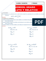 Grado Absoluto y Grado Relativo