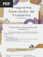 Apresetação - Operações de Trabalho