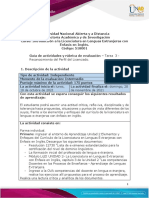 Guia de Actividades y Rúbrica de Evaluación Tarea 3 - Perfil Del Licenciado