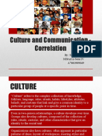 Culture and Communication - Correlation