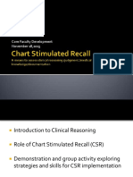 Chart Stimulated Recall Slides