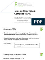 Estruturas Repeticao 2-Comando para