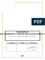 PLAN PARA LA VIGILANCIA PREVENCION Y CONTROL DE LA COVID 19 EN EL TRABAJO Defrusa Modificado