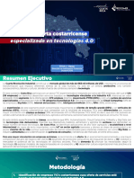 Perfil de La Oferta Costarricense Especializada en Tecnologías 4.0