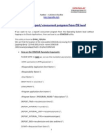 How To Run A Report/ Concurrent Program From OS Level: Author - A.Kishore/Sachin