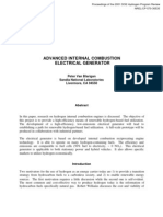 Advanced Internal Combustion Electrical Generator: Peter Van Blarigan Sandia National Laboratories Livermore, CA 94550