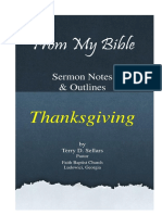 Booklet FROM MY BIBLE Thanksgiving Sermons May 2014