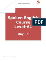 Spoken English Level A1 (Day 5)