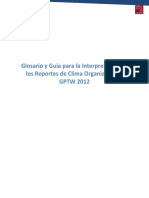 Glosario y Guía Interpretación Reportes de Resultados GPTW 2012