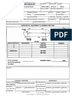 Saudi Aramco Inspection Checklist: Alignment Inspection Record-Horizontal Vessel SATR-D-2001 30-Oct-17 Mech