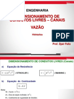 AULA 18 - Dimensionamento de Condutos Livres - MAANING E STIKLER