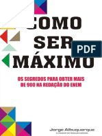 Cópia de Como Ser o Máximo - Jorge Albuquerque - Ebook Do Redação Máxima