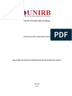 Relatório de Estagio em Nutrição Clínica!