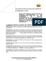 Deliberação 187-19-Procedimentos para Inscrição No COMDEPI