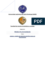 UNIDAD 4. Tarea 4.1 Cuestionario Sobre Diseño Del Proyecto Científico Social de Investigación