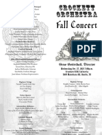 Fall Concert Program 102721