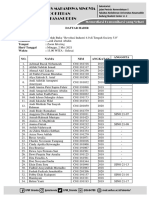 Absensi Bedah Buku 1 Sinovia