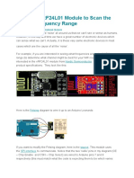 Using An nRF24L01 Module To Scan The 2.4GHz Frequency Range