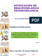 Notificación de Farmacovigilancia y Tecnovigilancia