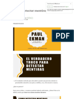 Como Detectar Mentiras - Paul Ekman - by Irene Rueda Pimentel - Introducción A La Psicología - Ugr - Medium