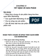 CHƯƠNG 6 - CÁC QUYẾT ĐỊNH VỀ SẢN PHẨM