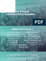 Makalah Aneka Wajah Administrasi Negara Kelompok 1