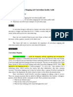 Curriculum Mapping and Curriculum Quality Audit: Lesson 3.3