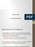 Lecture# 08 Greedy Algorithms