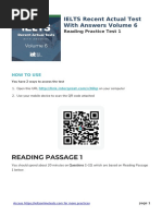 Reading Passage 1: IELTS Recent Actual Test With Answers Volume 6